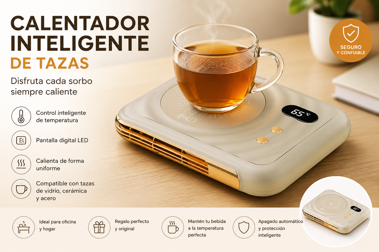 Calentador De Tazas Eléctrico